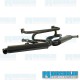 Dual Quiet Pack Exhaust System, 1-3/8in. Premium Header, Black w/Chrome Tips