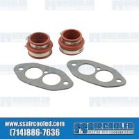 Intake Manifold Boot Kit, Dual Port, Red