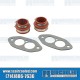 Intake Manifold Boot Kit, Dual Port, Red