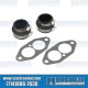 Intake Manifold Boot Kit, Dual Port, Black