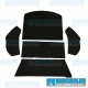 Carpet Kit, 5-Piece Rear Well/Cargo Area, Black