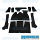 Carpet Kit, 11-Piece w/Footrest, Black