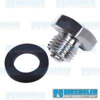 Sump Plate Drain Plug, Magnetic, Chrome