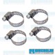Hose Clamps, 3/8in - 1/2in Hose