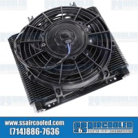 Oil Cooler Kit, 72-Plate, Includes 12 Volt Reversible Fan