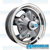 Wheel, Torque Star, 15x5, 5x205 Pattern, Anthracite w/Polished Lip
