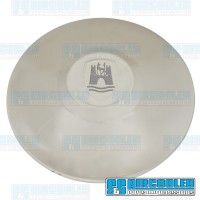 Hub Cap, 4-Lug w/Wolfsburg Logo, Chrome