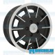 Wheel, Gasser, 15x5.5, 5x112 Pattern, Gloss Black w/Polished Spokes & Lip