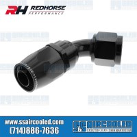 -6AN 60° Swivel Style Female Hose End, Black