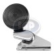 Vent Window Lock, Left, Chrome/Black