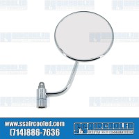 Side-View Mirror, Right, Round, Chrome