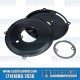 Backing Plate Kit, Alternator/Generator, 105mm Dia., Black