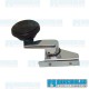 Vent Window Lock, Left, Chrome/Black