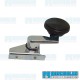 Vent Window Lock, Right, Chrome/Black