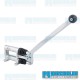 Turning Brake, .750in Bore, Angled Single Handle, Polished