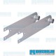 Spring Plates, 4-1/4in Collar, 24-11/16in Torsion Bar, Heavy Duty, Swing Axle, Silver
