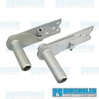 Spring Plates, Adjustable, 6-1/8in Collar, 26-9/16in Torsion Bar, IRS Axle, Silver