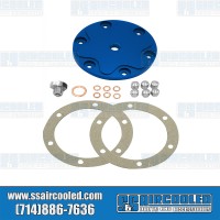 Sump Plate, Aluminum, Blue
