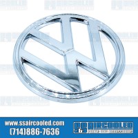 Front Nose Emblem, 182mm Diameter, 3-Pin, Chrome
