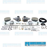 Carburetor Kit, 34mm ICT, Dual, Hexbar Style Linkage w/Air Cleaners