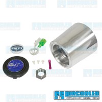 Steering Wheel Adapter, Aluminum w/Horn Button