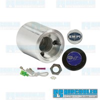 EMPI VW Steering Wheel Adapter, Aluminum w/Horn Button, 79-4058-0