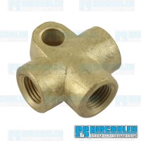 T-Fitting, Rear, Brake Line, Brass