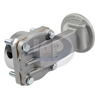 Oil Pump, 32mm Gears, 8mm Studs, Flat Camshaft, Full Flow Style with Filter Adapter, Aluminum