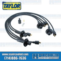 Spark Plug Wires, 8mm Spiral Core, Black, Silicone
