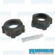 Spring Plate Bushings, 1-3/4in I.D., Knobby, Urethane, Black