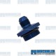 Oil Filler Cap/Breather, -8 AN Male Fitting, Aluminum, Blue