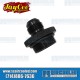 Oil Filler Cap/Breather, -10 AN Male Fitting, Aluminum, Black