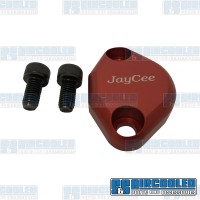 Fuel Pump Block Off, Aluminum, Red