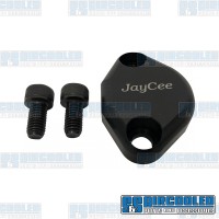 Fuel Pump Block Off, Aluminum, Black