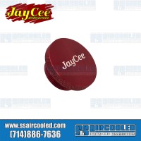 Oil Filler Cap, Aluminum, Red